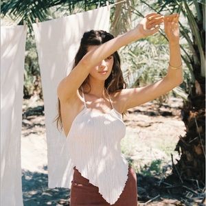 Savannah Morrow the label Jaya Top in cream